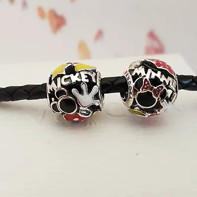 2 New Pandora Charms Mickey Mouse Mania Body Parts And Mickey Playful Icon • $63.99