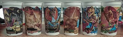 6 Jurassic Park McDonald's Dinosaur Collector Cup Cups Lot Complete Set 1992 • $41.99