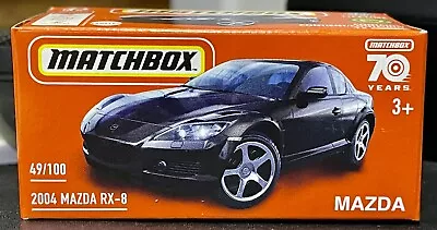 New Matchbox 2023 Power Grab - 2004 Mazda Rx-8 - #049/100 - Sealed Box - Black • $11.15