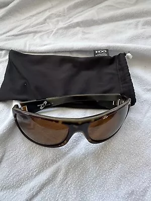 Oakley Sideways Tortoise Frame Bronze Lenses Sunglasses 61-15 • $12