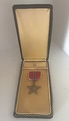 $58.99 • Buy USA Vintage WW2 BRONZE STAR Medal W/ Coffin Hard Case