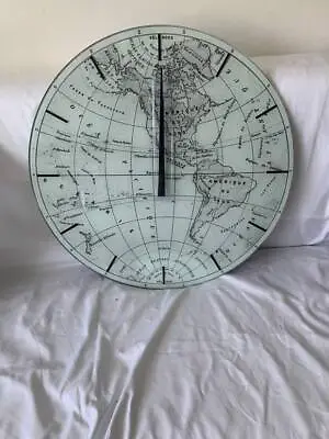 £49 • Buy John Lewis World Map Mirror Analogue Wall Clock, 60cm