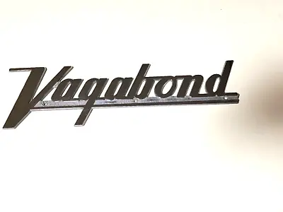 VAGABOND  16  Script Camper Trailer Chrome Name Emblem Vintage --Nice Condition • $75