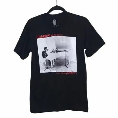 John Lennon Imagine Black Short Sleeve T Shirt Tee NWT Small • £43.40
