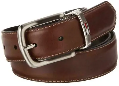 Tommy Hilfiger Men's Premium Reversible Belt Brown/Black 11TL08X014 • $27.29