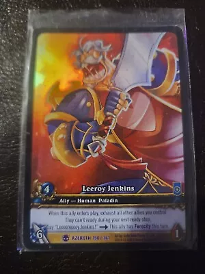 World Of Warcraft Azeroth WoW TCG Card LEEROY JENKINS Extended Art EA EPIC #198 • $19.99