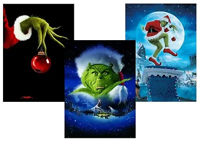 £2.99 • Buy How The Grinch Stole Christmas Jim Carrey,  A5 A4 A3 Textless Movie DVD Posters