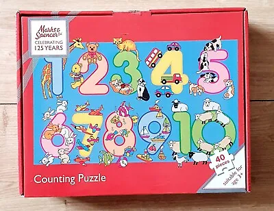 Marks And Spencer Celebrating 125 Years Counting Puzzle 40 Pieces Age 3+ BNIB • £3