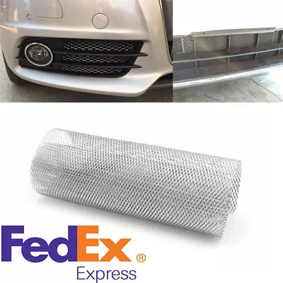 Silver Rhombus Racing Grille Mesh Vent Car Tuning Grill Mesh Universal 40 X13  • $12.82