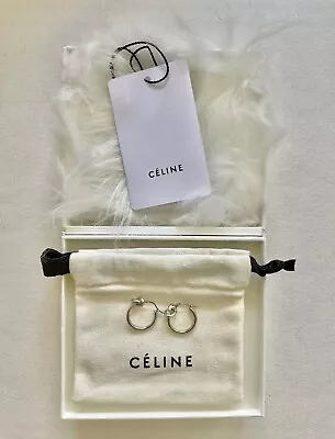 New In Box. Authentic Celine Silver Knot Earrings. • $150