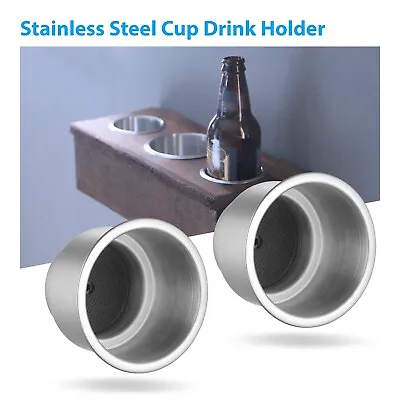 Universal Stainless Steel Cup Drink Holders For Car Boat Truck Marine Camper RV • $11.99