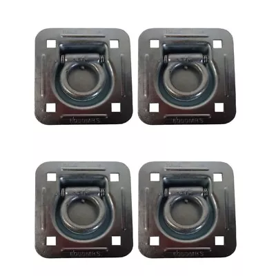 4 Recessed Floor D-Rings W/ Backing Plate Enclosed Cargo Trailer Tie Down • $36.89