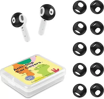 5 Pairs Silicone Ear Tips For Echo Buds (2023) - Black Anti-Slip Ear Cover • $25.79