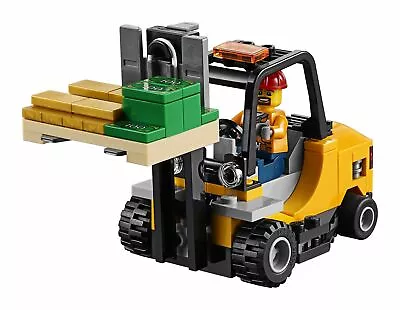 LEGO Forklift From LEGO City Cargo Train 60198 Building Kit New Minifigure  • $64.99