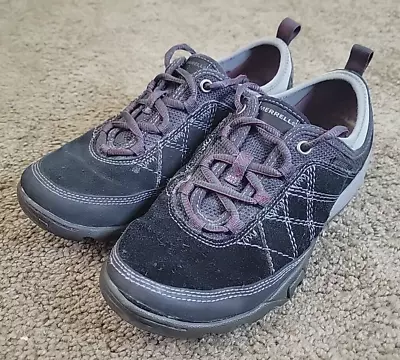 Merrell Sneakers Women's Size 7 Mimosa Glee Walking Shoes Black Gray J46580 • $20