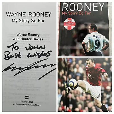 110 - Manchester United's Former Striker Wayne Rooney Signed Book • $111.40