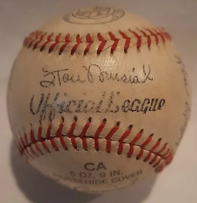 1950's 1960s Team Signed St Louis Cardinals Souvenir Baseball Stan Musial 7 Sigs • $69.95