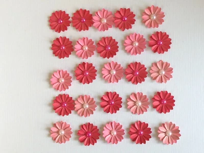 £2.50 • Buy Luxury Pinks Double Layered Flowers X25  Embellishments For Card Making(X1)