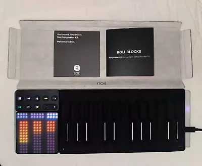 Roli Seaboard Blocks Midi Keyboard + Drum Pad + Loop Block. Mint Condition    • $295