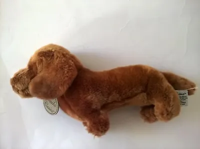 Russ Berrie Yomiko Classics Dachshund Dog Soft Toy Sausage Dog Brown Rare • £25