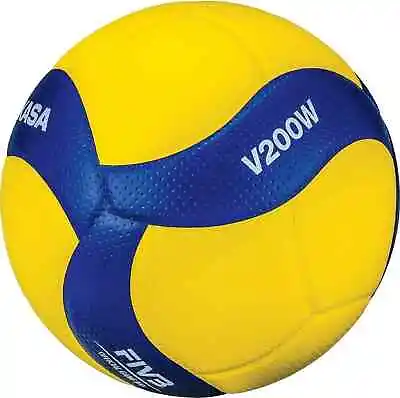 Mikasa V200MB FIVB Official Volleyball Indoor/outd Blue/yellow Volleyball Size 5 • $35.03