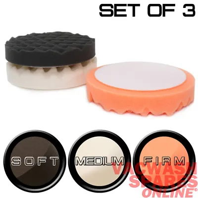 Foam Waffle Machine Polishing Pad Set 150mm 6  Rotary Dual Action Dodo Meguiars • $23.37