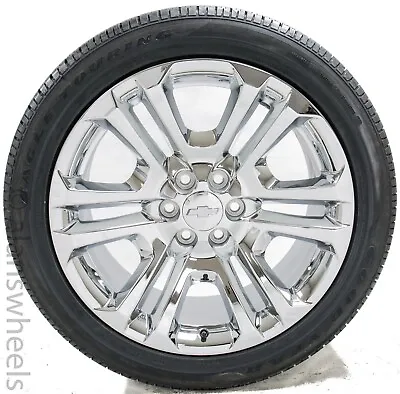 4 NEW Chevy Silverado Avalanche Factory OEM Chrome 22” Wheels Rims Tires CK158 • $2495
