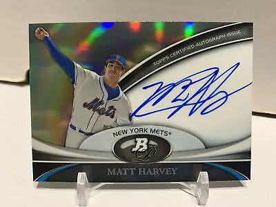 2011 Bowman Platinum Prospect Auto Matt Harvey #BPA-MH Auto New York Mets • $30