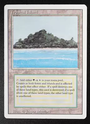 Tropical Island Revised Dual Land 1994 MTG Magic: The Gathering Card • $150.44