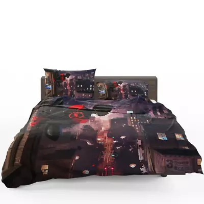 Spider-Man Into The Spider-Verse Movie Marvel Comics Quilt Duvet Cover Set • £32.39