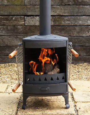 Hellfire Barbeque BBQ Outdoor Cast Iron Stove Chiminea Chimnea Heater Pizza Oven • £349.99