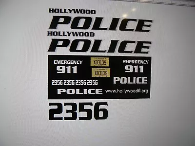 Hollywood Florida Police SUV   Decals 1:18 • $14.77