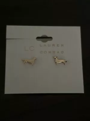 Lauren Conrad Earrings Dachshund Dog Studs LC • $1.99