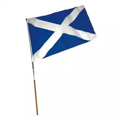 Thistle Products Ltd Scottish Saltire Flag On Stick - 12 X 18 Inch 02034 • £5.50