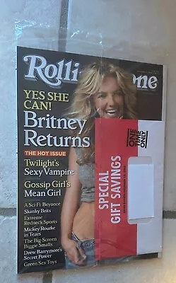 BRITNEY SPEARS Rolling Stone Magazine 12/11/2008 STILL FACTORY SEALED -No Label! • $29.87