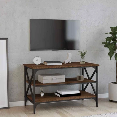 $71.99 • Buy TV Cabinet Brown Oak 80x40x50 Cm Engineered Wood VidaXL