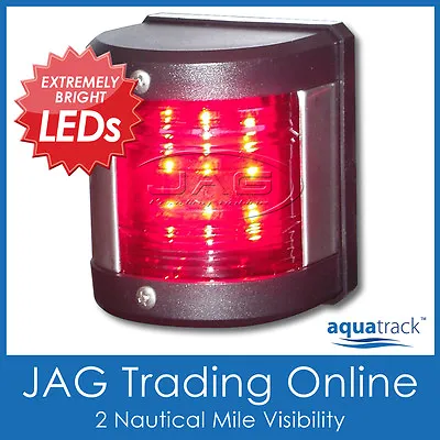 12V 9-LED PORT LIGHT - Red Navigation/Nav Side Vertical Mount- Boat/Yacht/Marine • $21.50