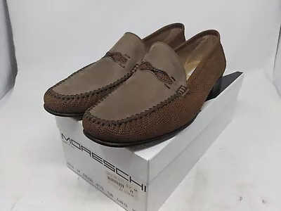 Moreshci Men's Size 12 Brown Soft Leather Penny Loafer Slip On Dress Shoes (73) • $159.99
