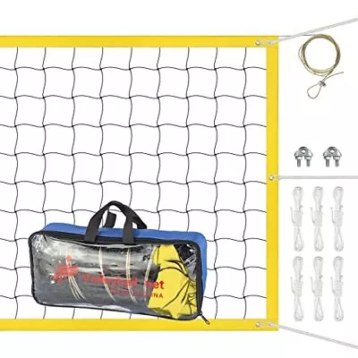 Volleyball Net OutdoorHeavy Duty Beach Volleyball Net For Backyard 32 FT X 3 ... • $29.26