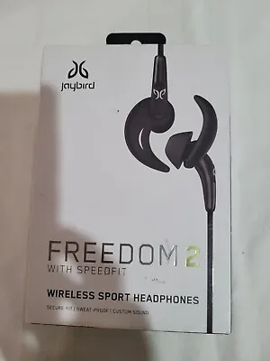 $60 • Buy Jaybird Freedom 2 Wireless Sport Earphones With Speedfit