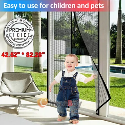 Magnetic Screen Door With Heavy Duty Strong Magnets And Mesh Curtain Transparent • $13.29