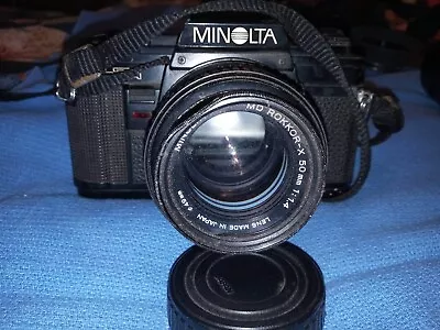 Minolta X-7A 35mm SLR Film Camera With Focal 50mm And 35-70mm Macro To Zoom Lens • $154