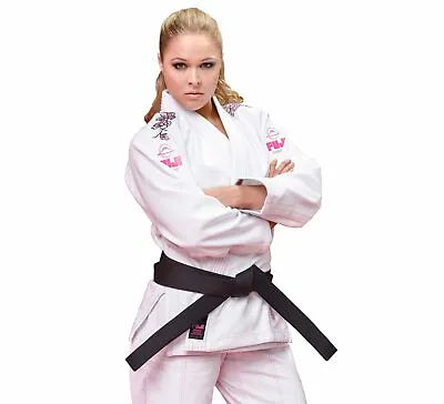 Fuji Womens Women Blossom Brazilian Jiu Jitsu Gi Jiu-Jitsu BJJ - White W Pink • $109.95