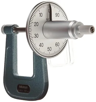 Mitutoyo Metric Dial Read Thickness Gage Sheet Metal Micrometer 0-25mm / 0.01mm • $99.95