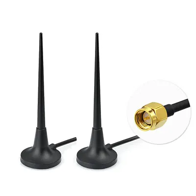 2 X 4G LTE Magnetic Mount Antenna Broadband Router Booster Huawei B315 B715 B535 • £14.53