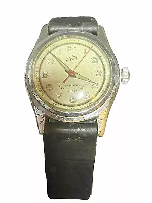 VINTAGE RARE Fortis 17 JEWELS MECHANICAL HAND WINDING SWISS MEN'S WRISTWATCH • $47.25