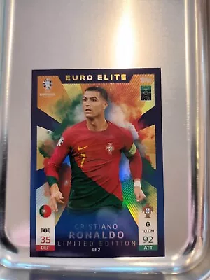 Topps Match Attax UEFA Euro 2024 Euro Elite Ronaldo Limited Edition LE 2 • £2.49