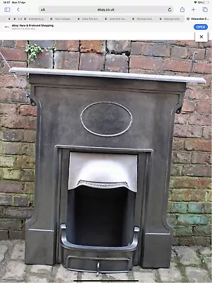 A Stunning Cast Iron Edwardian Antique Combination Fireplace Circa 1910 • £345