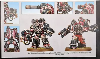 40K 2 Obliterators Chaos Space Marines Warhammer Obliterator Daemon Warpforged • $168.39