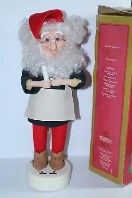 Musical Lighted Animated Motionette Christmas Santa Elf Workshop Helper Vintage • $80.99